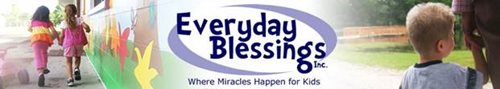 Everyday Blessings Organization Logo With Pictures of Children
