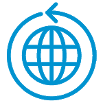 Global with Arrow Icon