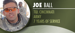 A Photo Of Joe Ball With His Army Description On The Right