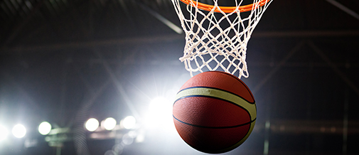 Basketball through net
